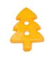 Mobile Preview: Kids button as a Christmas tree in dark yellow 17 mm 0,67 inch
